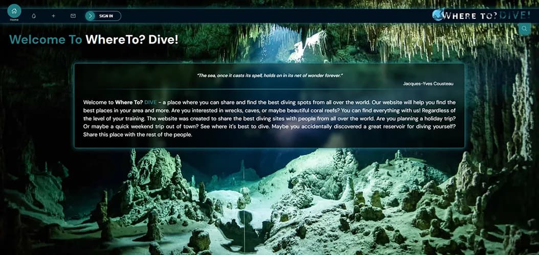 WhereTo? Dive!